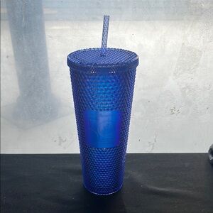 Starbucks Blue Textured Tumbler with Straw